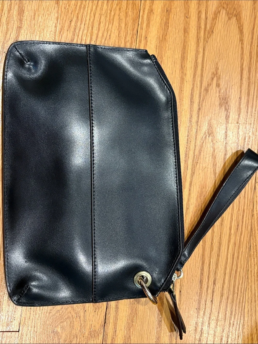 New Lodis Black & Brown Leather Wristlet Duo